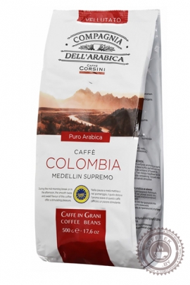Кофе Compagnia Dell'Arabica Colombia Medellin Supremo кофе в зернах 500 г