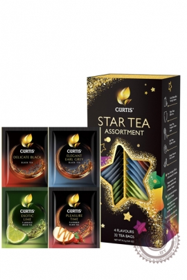 Чай CURTIS "Tea Party Star Assortment" 32 пакетика 4 вкуса