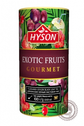 Чай HYSON "EXOTIC FRUITS" 100г ж/б черный