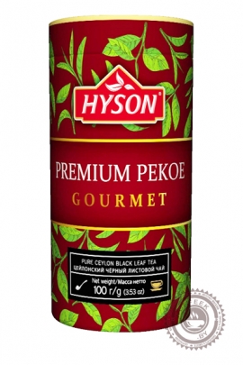 Чай HYSON "Премиум Pekoe" 100г ж/б черный