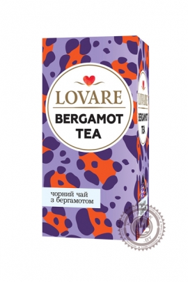 Чай LOVARE "BERGAMOT TEA" черный 24 пак
