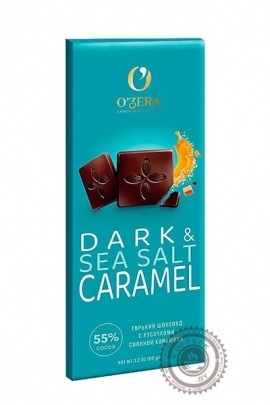 Шоколад O`Zera Dark&Sea salt caramel 55% 90 гр.