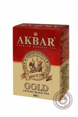 Чай AKBAR Gold черный 100 г