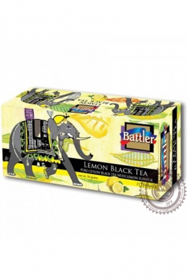 Чай BATTLER "Lemon" черный 25 пакетов
