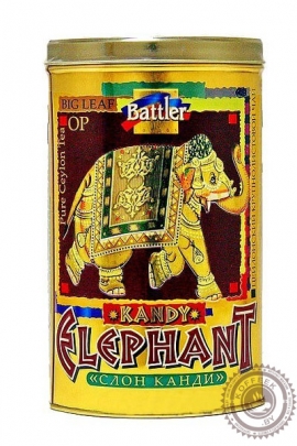 Чай BATTLER "Elephant Kandy" 200г черный крупнолистовой ОР