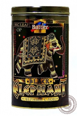 Чай BATTLER "Elephant Black" 200г ж/б черный крупнолистовой ОР