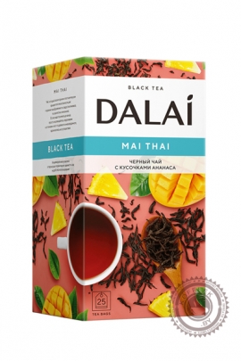 Чай DALAI "MAI THAI" черный ( с ананасом) 25 пакетов