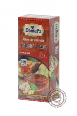 Чай  Daniel's Имбирь с медом Black Tea 25 пак.