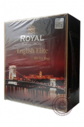 Чай Royal "English Elite" черный и зелёный чай с маслом бергамота 100 пак по 2г