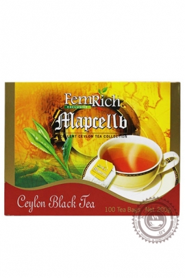 Чай FEMRICH "Marcelle" черный 100 пакетов по 2г