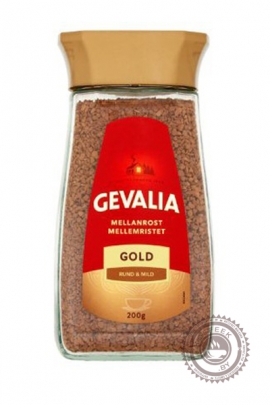 Кофе GEVALIA "Gold" растворимый 200г  ст/б