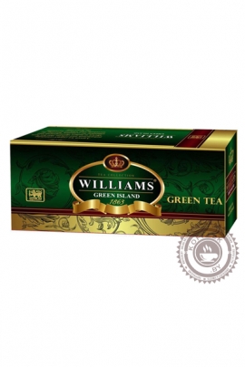 Чай Williams "Green Island" зеленый с суасепом, 25 пакетов