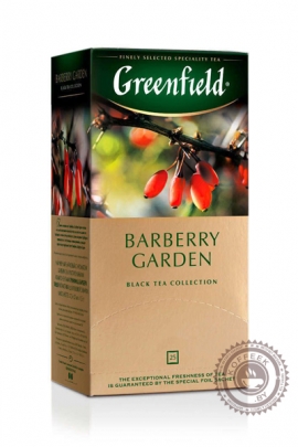 Чай GREENFIELD "Barberry Garden" (с барбарисом) черный 25 пакетов