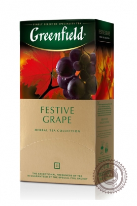 Чай GREENFIELD "Festive Grape" (с виноградом) 25 пак фруктовый