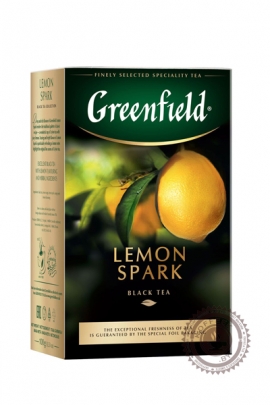 Чай GREENFIELD "Lemon Spark" (с лимоном) 100г чёрный