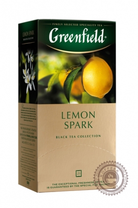 Чай GREENFIELD "Lemon Spark" (с лимоном) 25 пак чёрный