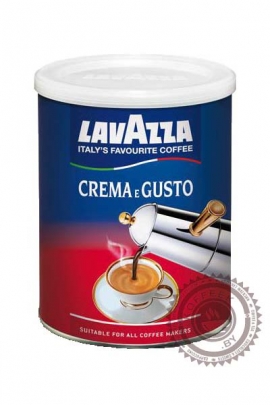 Кофе LAVAZZA "Crema e Gusto" ж/б 250г молотый