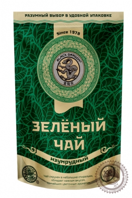 Чай Чёрный Дракон "Изумрудный" зелёный 100 г