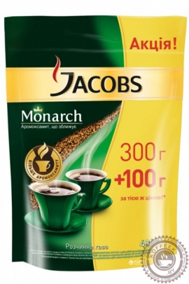 Кофе JACOBS "Monarch" 400 г растворимый сублимированный