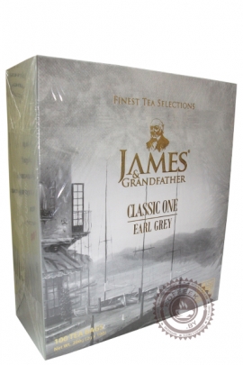 Чай James & Grandfather "Earl Grey " черный с бергамотом 100 пакетов по 2 г