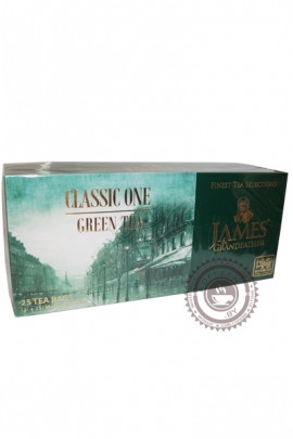 Чай James & Grandfather "Green Tea" зеленый 25 пакетов по 2 г