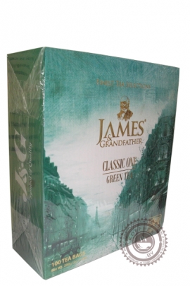 Чай James & Grandfather "Green Tea" зеленый 100 пакетов по 2 г