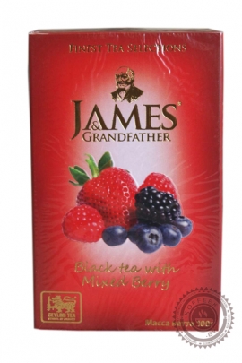 Чай James & Grandfather "Mixed Berry" черный с ягодами 100 г
