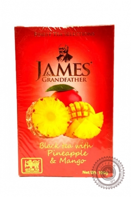 Чай James & Grandfather "Pineapple & Mango" черный 100г