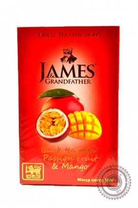 Чай James & Grandfather "Passion Fruit & Mango" черный 100г
