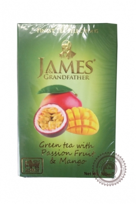 Чай James & Grandfather "Манго и Маракуйя" зеленый 100г
