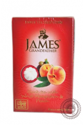 Чай James & Grandfather "Mangosteen & Peach" черный 100г