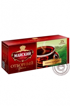 Чай Майский "Отборный" черный в пакетиках, 25 шт