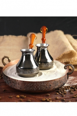 Набор для приготовления кофе на песке "Восточный" медный