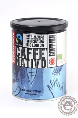 Кофе GOPPION CAFFE "Nativo" 250г молотый (без кофеина)