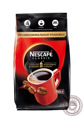 Кофе Nescafe "Classic" 750г растворимый с добавлением молотого
