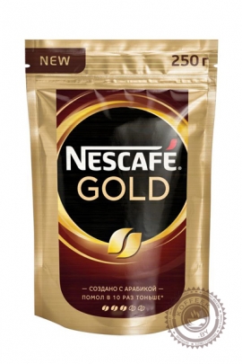 Кофе «Nescafe» Gold 500г растворимый сублимированный с доб мол