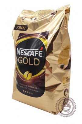 Кофе «Nescafe» Gold 750г растворимый сублимированный