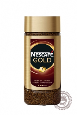 Кофе «Nescafe» Gold 95г растворимый сублимированный с добавлением молотого