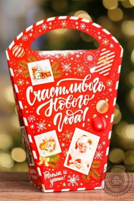 ПОДАРОК НОВОГОДНИЙ "СУМОЧКА НОВОГОДИЦА" 520 гр