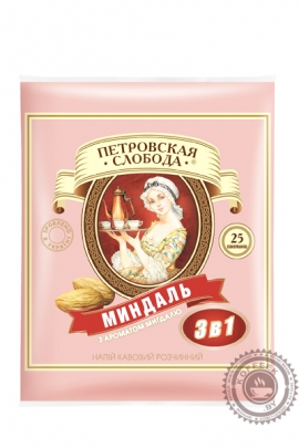 Кофе Петровская Слобода "Миндаль" растворимый 25 пакетов по 20г