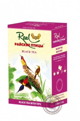 Чай Real "Райские птицы" черный с типсами, 100г
