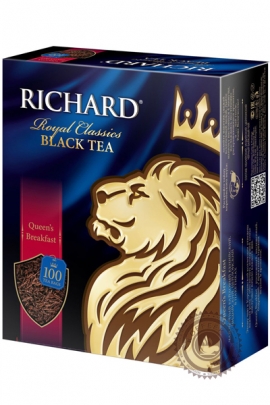 Чай Richard "Queen's Breakfast" черный в пакетиках, 100 шт