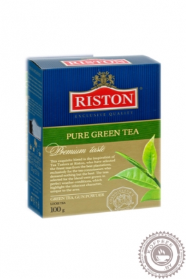Чай RISTON "Pure green tea" 100г зеленый крупнолистовой