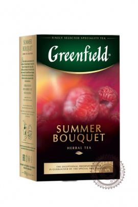 Чай GREENFIELD "Summer Bouquet" фруктовый листовой чай, 100 г