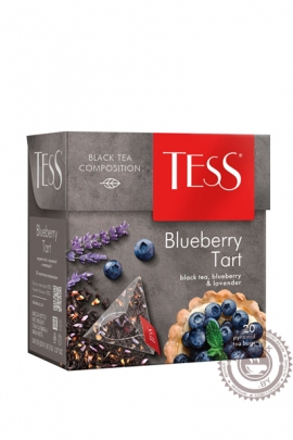 Чай TESS "Blueberry Tart" черный с черникой и лавандой 20 пирамидок