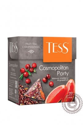 Чай TESS "Cosmopolitan party" (клюква+апельсин+мята) 20 пир ягодно-травяной