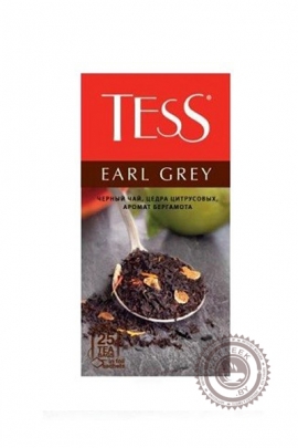 Чай TESS "Earl Grey" (бергамот) черный 25 пакетов
