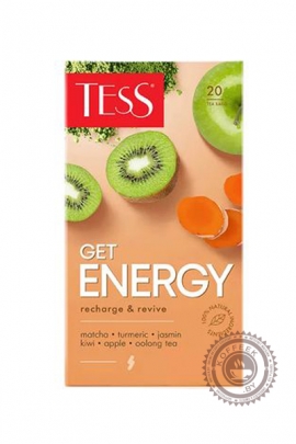 Чай TESS "GET ENERGY" зелёный 20 пакетиков