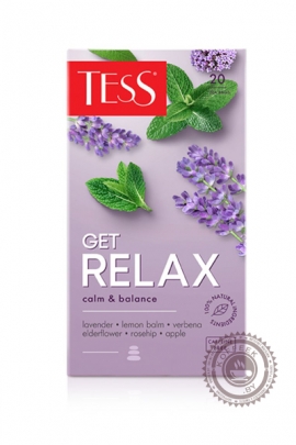 Чай TESS "Get RELAX" травяной 20 пакетиков