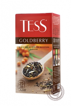 Чай TESS "Goldberry" черный 25 пакетов с айвой и облепихой